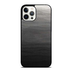 Black Grey White Ombre Watercolor Pattern AEN246 iPhone Case